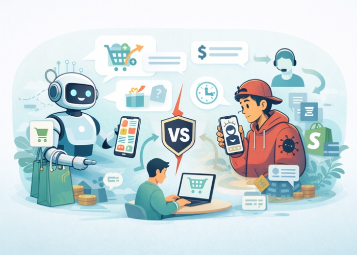 AI Shopping Assistant vs Traditional Shopify Chatbot