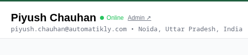 goodChatBot admin dashboard screenshot