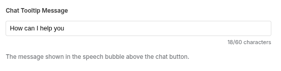 goodChatBot admin dashboard screenshot