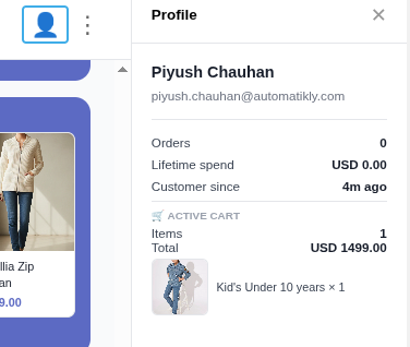 goodChatBot admin dashboard screenshot