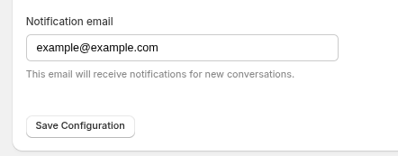 goodChatBot admin dashboard screenshot