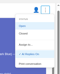 goodChatBot admin dashboard screenshot