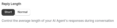 goodChatBot admin dashboard screenshot